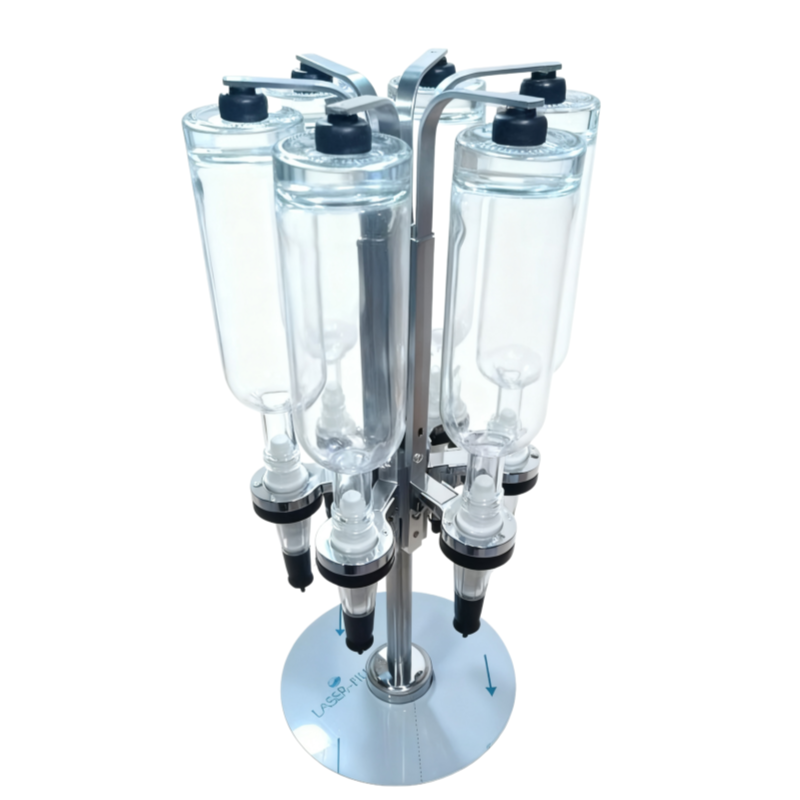 Perfume Fragrance Bulk - Rotating 6‑pump Bulk Perfume Bar Dispenser,