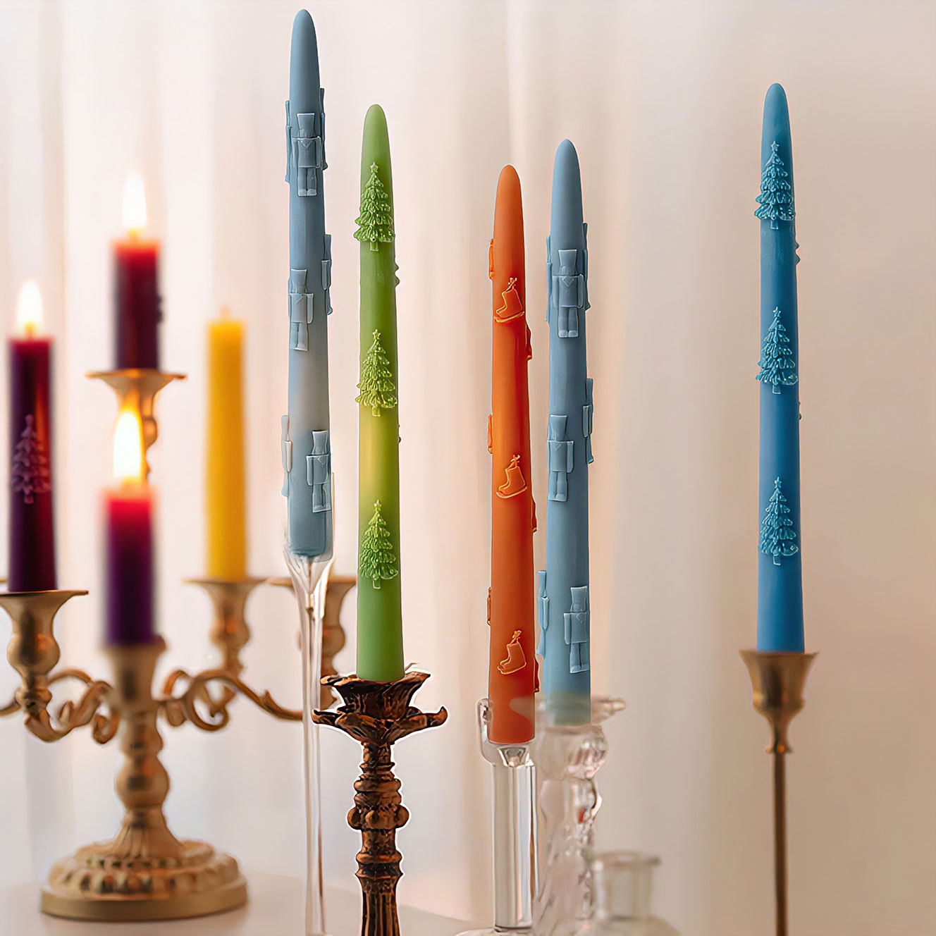 Christmas Long Candle Silicone - Perfume Fragrance Stick review and price