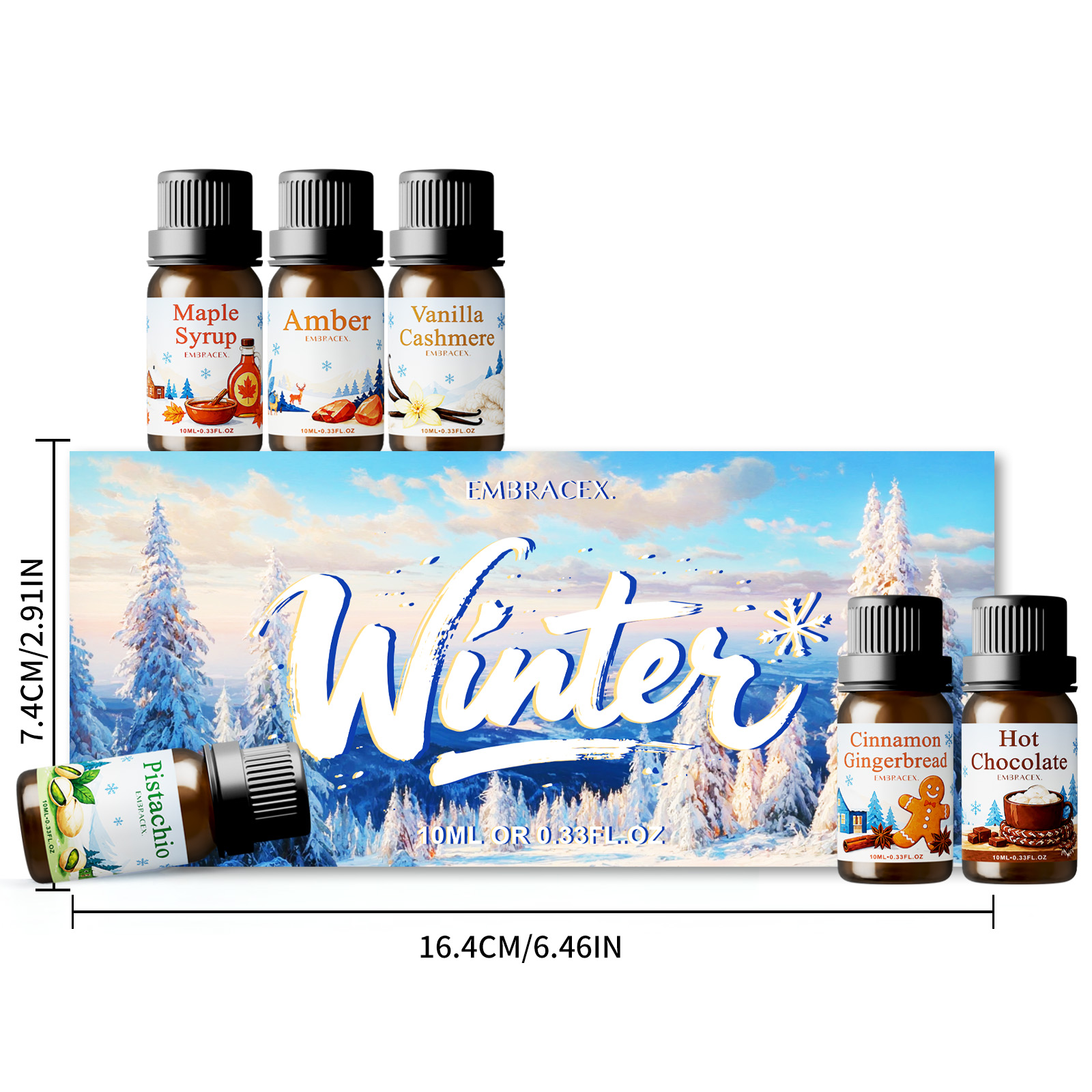 6pc/1pc Winter Fragrance Oils  - Amber Musk Oil review and price