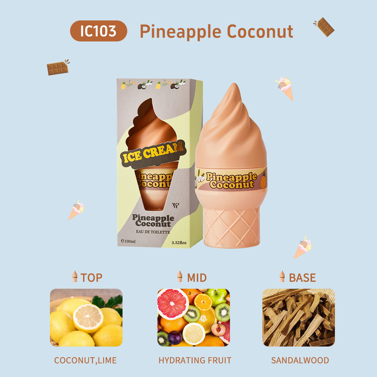 Ice Cream Cone Perfume Body Sp - Perfume Fragrance Bulk review and price